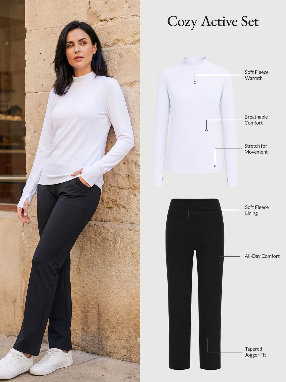 White Base + Black Pants