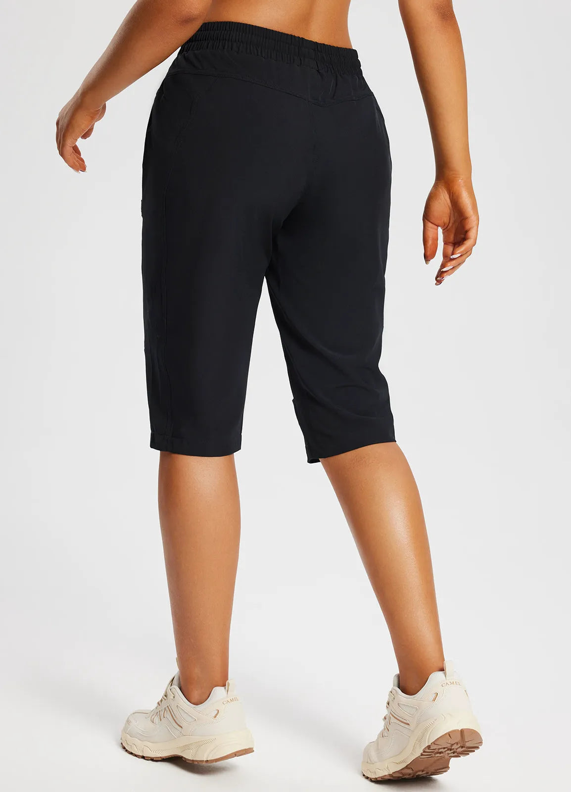 White Shirt + Anthracite Capris